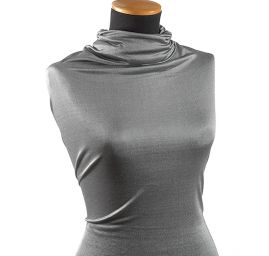 Úplet lamé černostříbrný