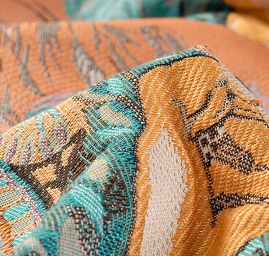 Dekorační tkanina secese Mucha