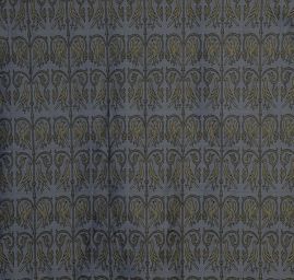 Replika historické tkaniny Arras zelená/šedá