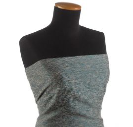 Kostýmová látka vzor rybí kost Art Fabrics zelená