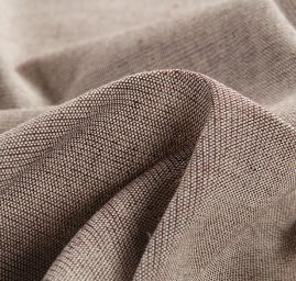 Len Art Fabrics bavlna směs vínová režná