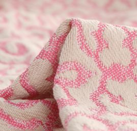 Žakárová látka Art Fabrics Verona růžová, režná