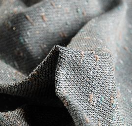 Kostýmovka Art Fabrics nopky hnědomodrá lesk