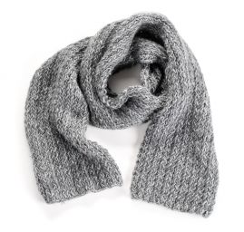 Ručně pletená šála Marlen šedý melír