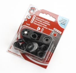 Průchodky 7x5x13 Ø13 mm černá