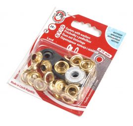 Průchodky 7x5x13 Ø13mm zlaté