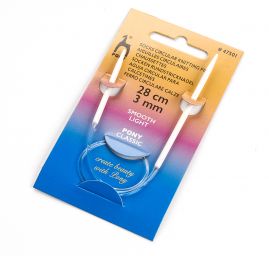 Kruhové jehlice ponožkové 28cm, vel. 3 PONY