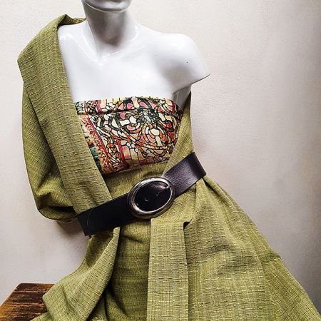 Dekorační látka Buret Plain green apple