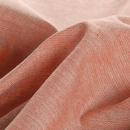 Len Art Fabrics bavlna směs červená režná